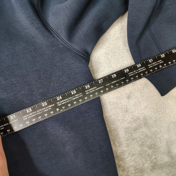 Lululemon Tennis Club Pullover Womens XL Navy Blue Heavyweight Fleece Vancouver - Picture 10 of 11